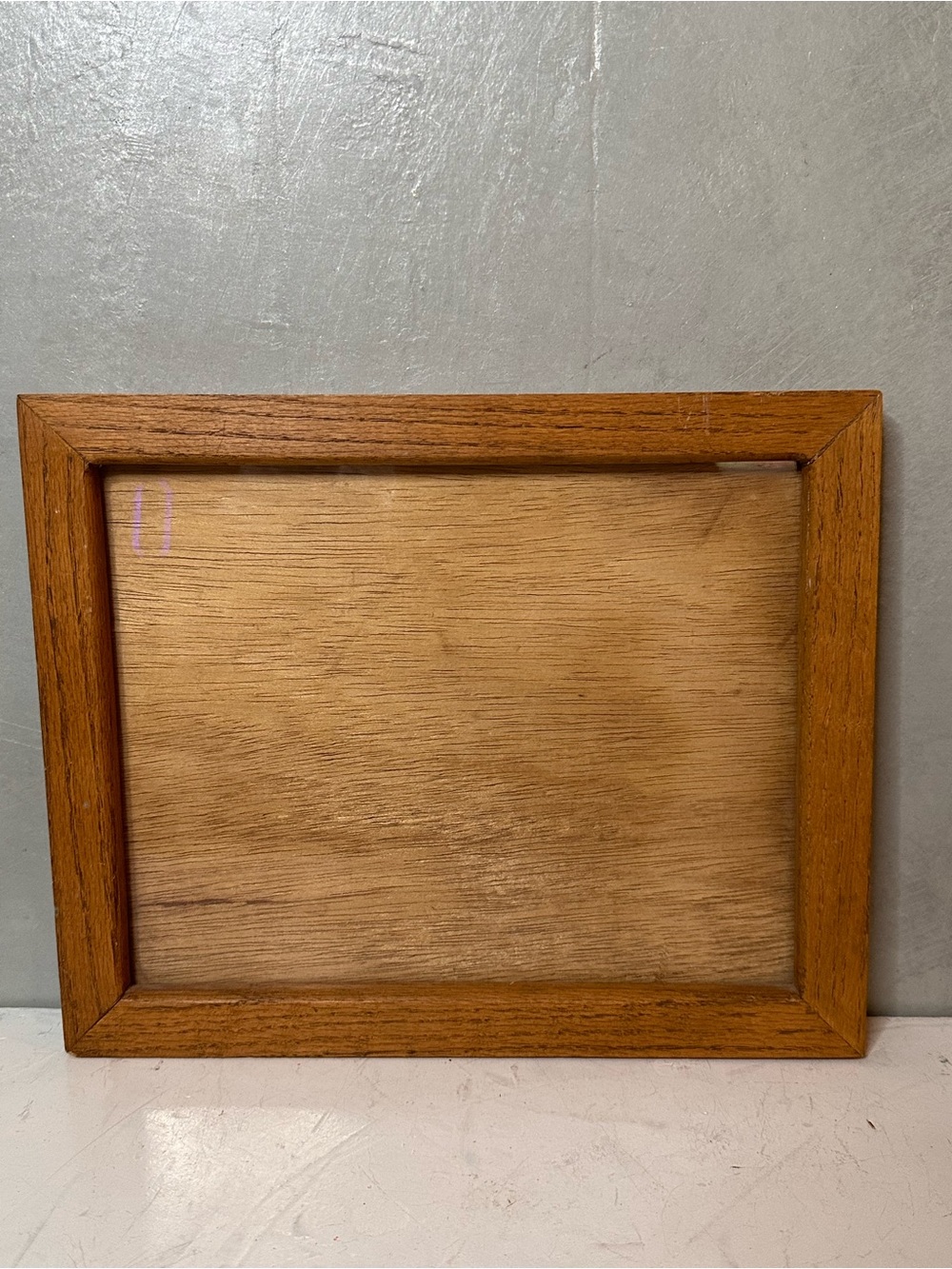 VINTAGE ARTS AND CRAFTS SOLID WOOD PICTURE FRAME FITS 8X10